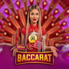 Mega Baccarat slot visual from Pragmatic Play available on melbetting.in