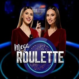 Mega Roulette online game logo by Pragmatic Play on melbetting.in